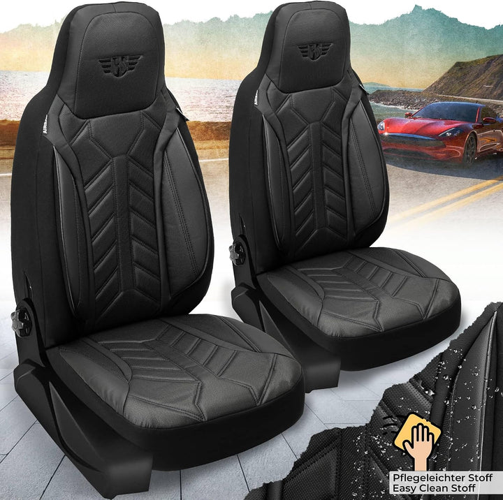 BREMER SITZBEZÜGE Mass Sitzbezüge Schonbezüge für Ford Fiesta MK 7 DPL504 DPL504 - Schwarz Fiesta MK
