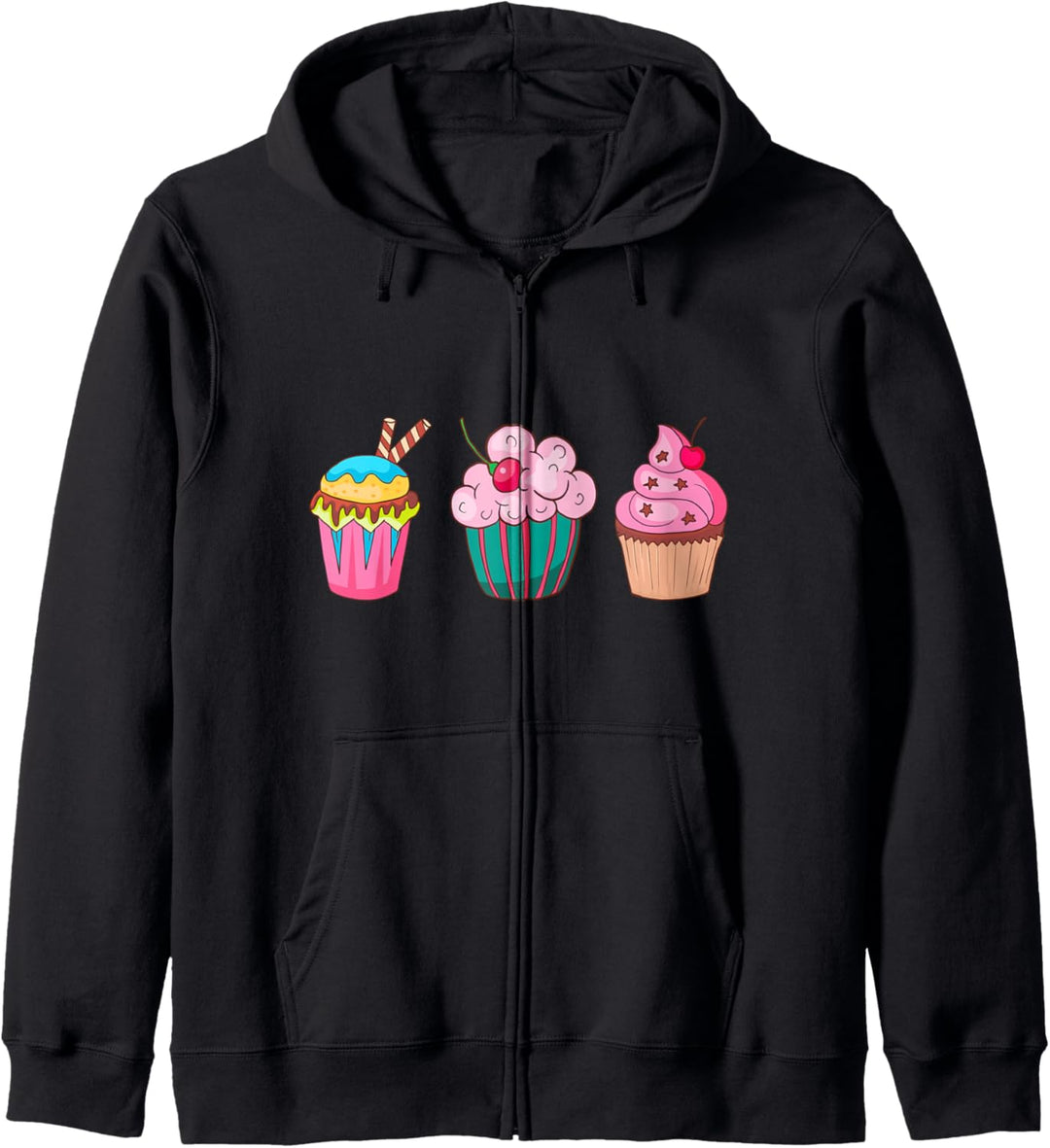 Cupcake Backen Bäcker Bäckerei Kuchen Kapuzenjacke