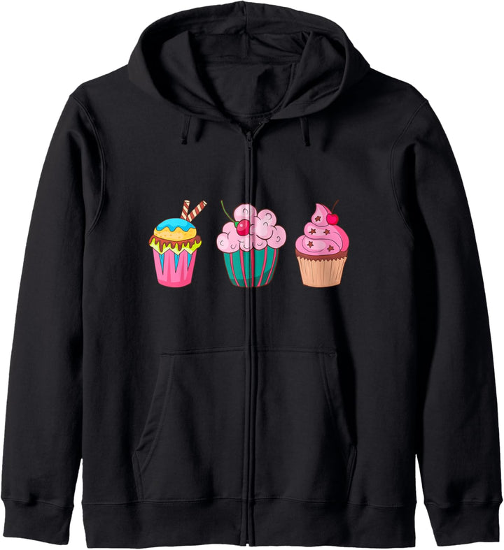 Cupcake Backen Bäcker Bäckerei Kuchen Kapuzenjacke