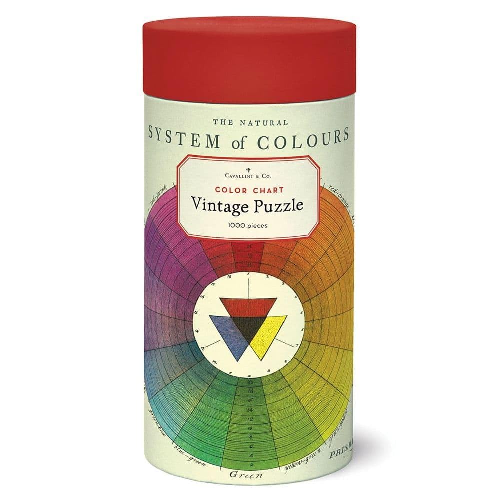 Cavallini & Co. 1000 Piece Vintage Puzzle, Color Chart (PZL/COLOR)