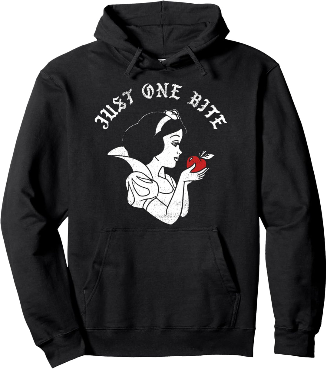 Disney Snow White Just One Bite Side Profile White Stamp Pullover Hoodie