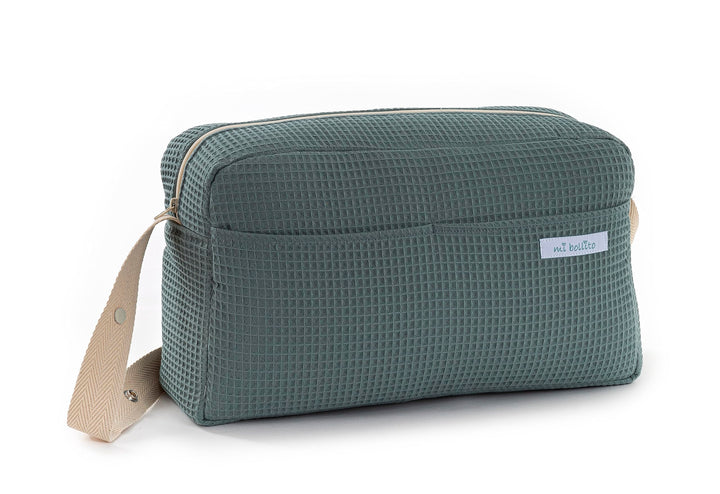 Tasche für Kinderwagen, praktisch, stilvoll und multifunktional, grosses Fassungsvermögen, Grün, Grü