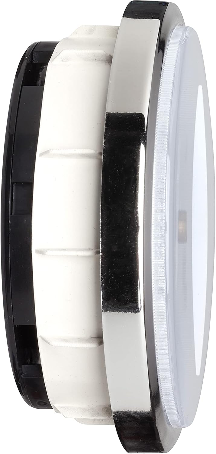 TFA Dostmann Analoge Einsteckuhr, 60.3065.02, mit arbischen Ziffern, mit 2 Ziffernblätter, zum Einba