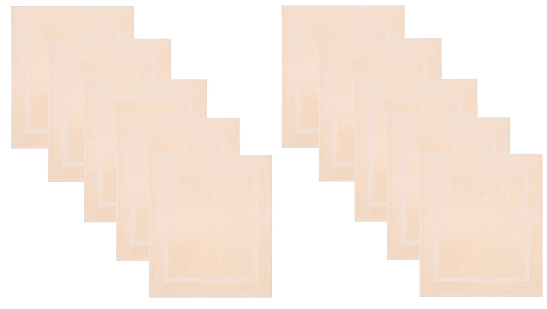Betz 10 Stück Badvorleger Badematte Badteppich Duschvorleger Frottee Premium 100% Baumwolle Grösse 5