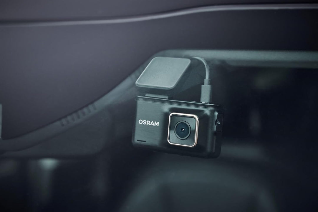 Osram ROADsight PRO 30 Dashcam – Front- und Rückansicht, 1296p Full HD, 3-Zoll-IPS-Bildschirm, 140°