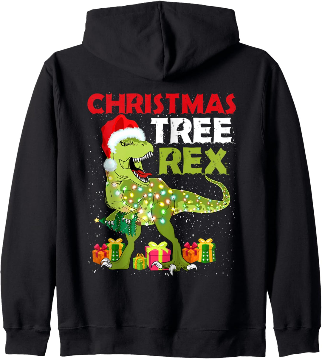 Tyrannosaurus Rex Weihnachtspullover T-Rex, Tree Rex Dino Kapuzenjacke