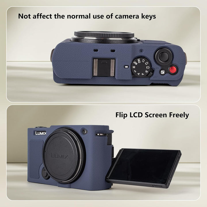 MUZIRI KINOKOO Weiche Silikon Tasche Kompatibel für Panasonic Lumix S9 Mirrorless Kamera, Schutzhüll