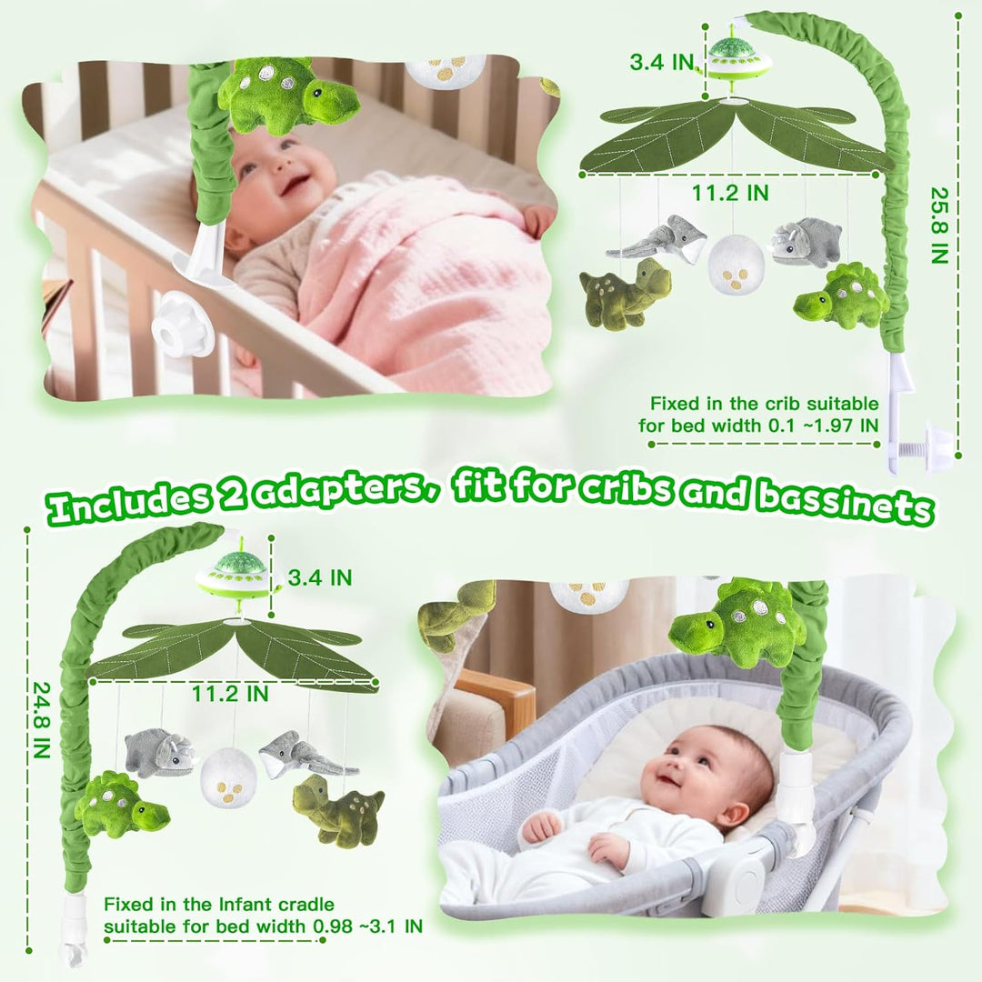 VZO Baby Mobile Babybett, Mobile Baby mit Musik und Projektion, Mobile Wickeltisch Baby Mobiles für