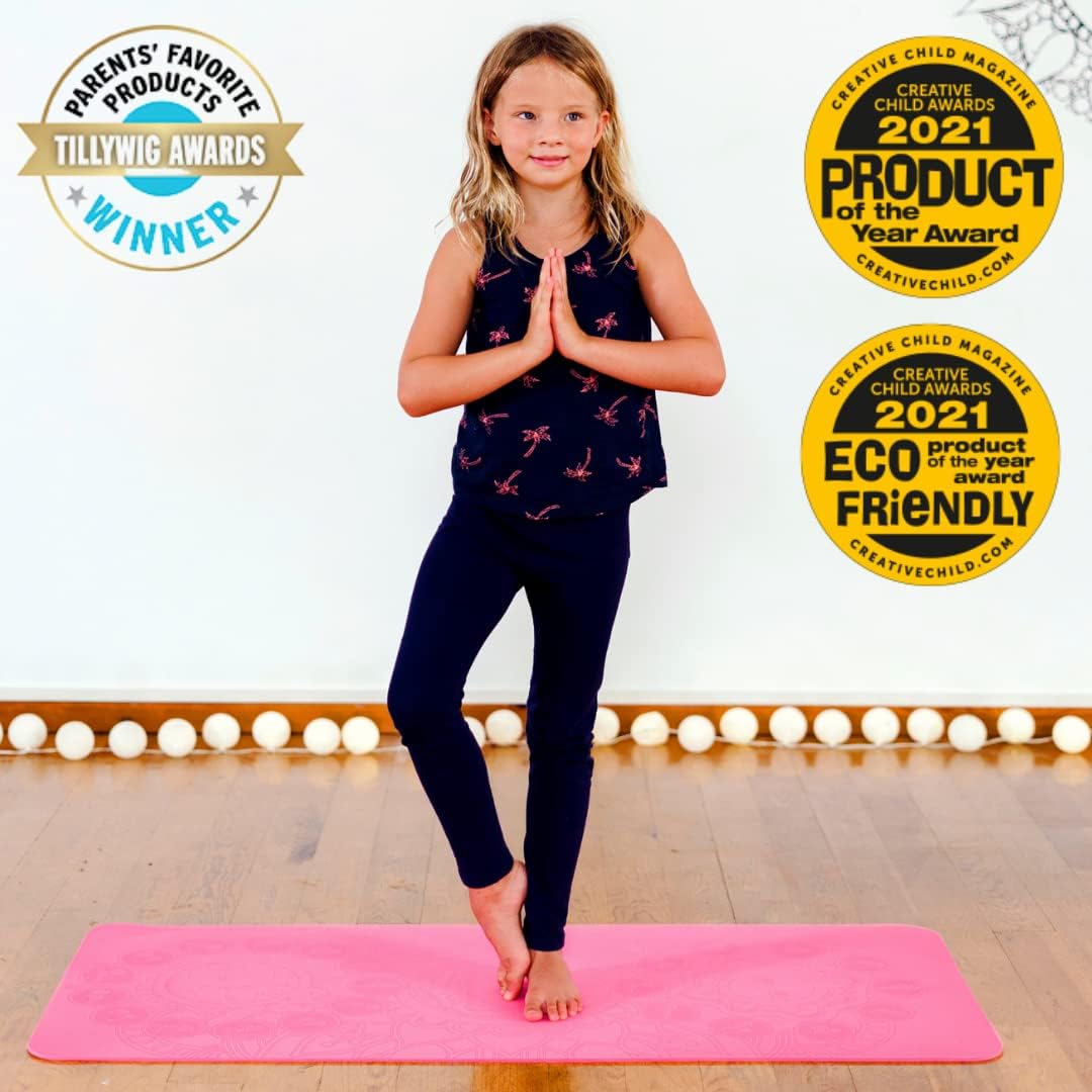Kids Yoga Mats Rosa, Rosa