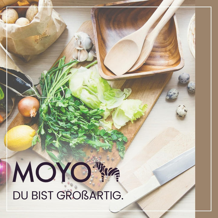 MOYO Gewürzgläser - hochwertige Gewürzdosen Made in Germany - 12er Set Gewürzbehälter mit Etiketten
