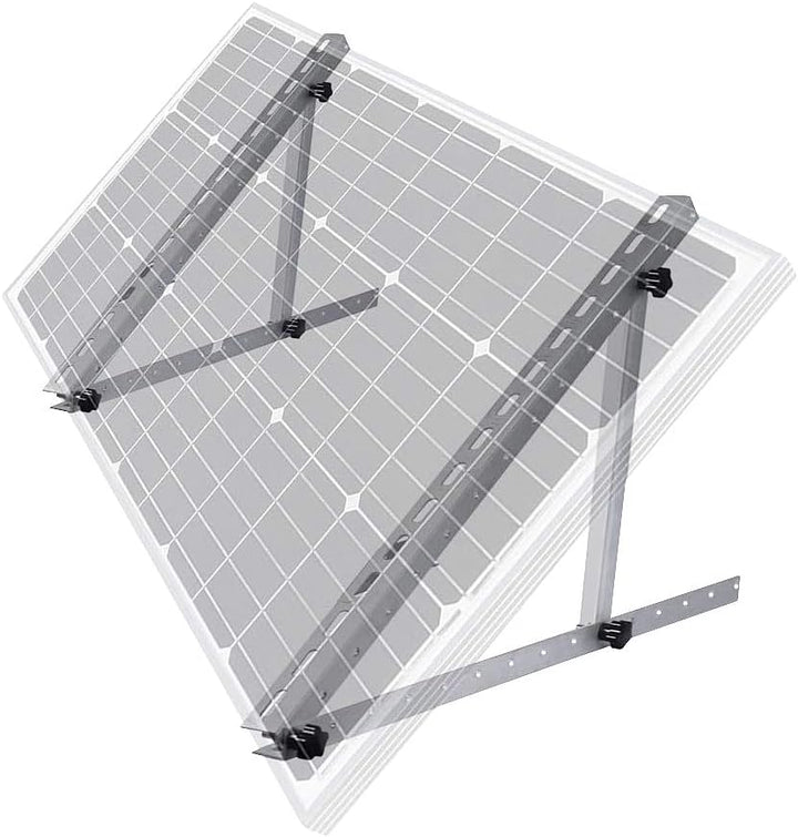 revolt Modul Halterung: 6er-Set verstellbare Aluminium-Solarpanel-Halt. 41"/104 cm, bis 120 kg (Sola