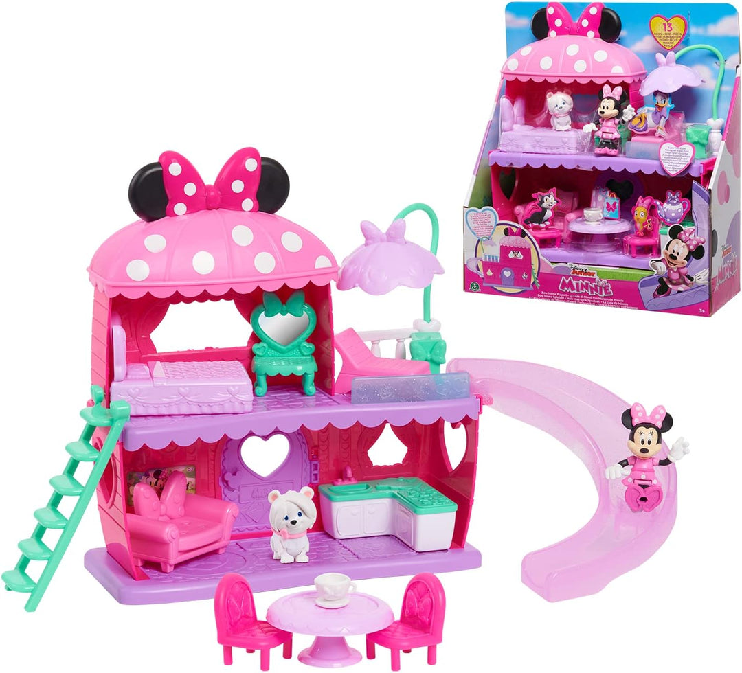 MICKEY&MINNIE, La Maison de Minnie, 13 Teile, Figuren und Zubehör, Spielzeug für Kinder ab 3 Jahren,
