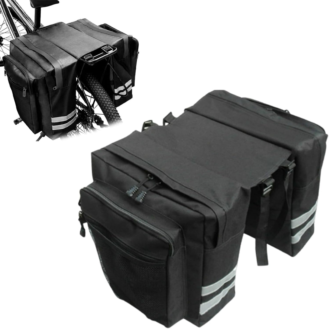 Fahrrad-Satteltasche, 30 l, grosses Fassungsvermögen, Fahrradträgertasche, wasserdicht, doppelseitig