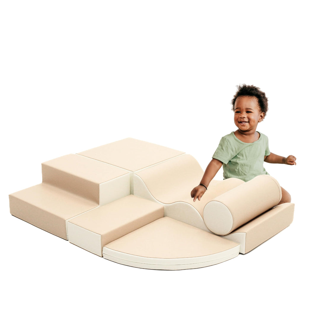 IGLU SOFT PLAY 6er Softbausteine Set für Kinder – XXL Kletterbausteine & Schaumstoff-Bausteine – Abe