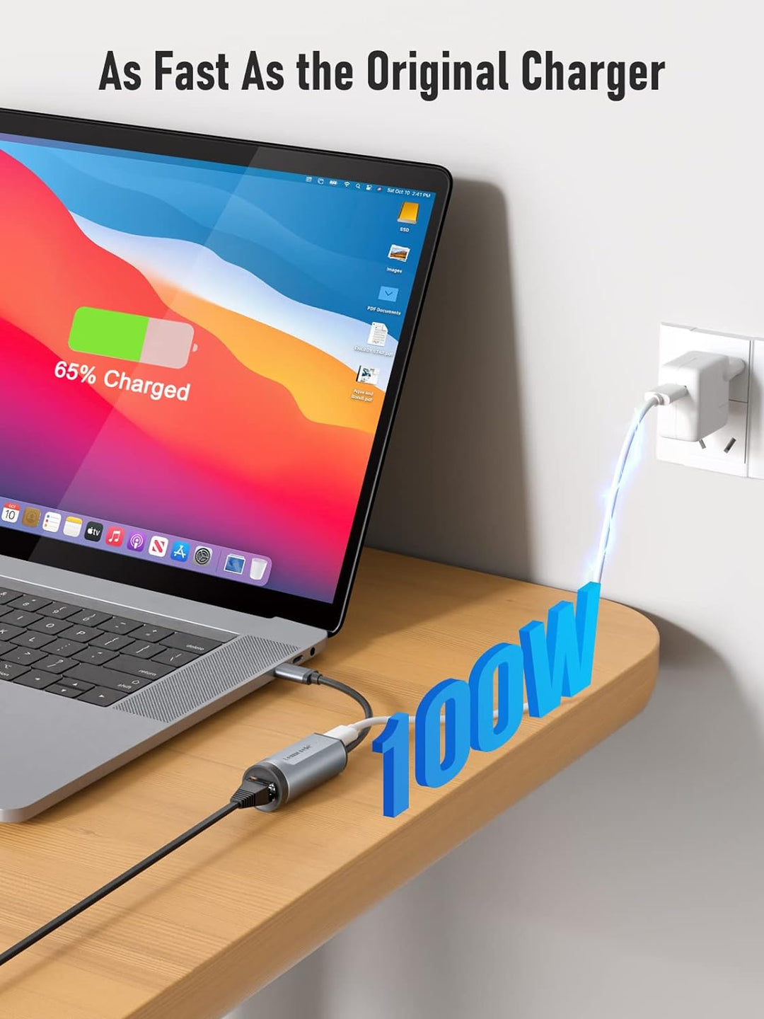 USB C auf Ethernet Adapter, Lemorele Thunderbolt 3/Typ C auf RJ45 Gigabit Ethernet LAN Netzwerk Adap