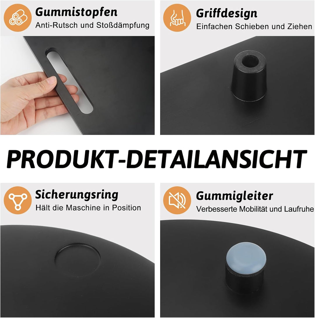 Gleitbrett TM7 für Thermomix TM7 Zubehör, Brett für Thermomix, Leicht Gleitendes Bambus Rollbrett Sl