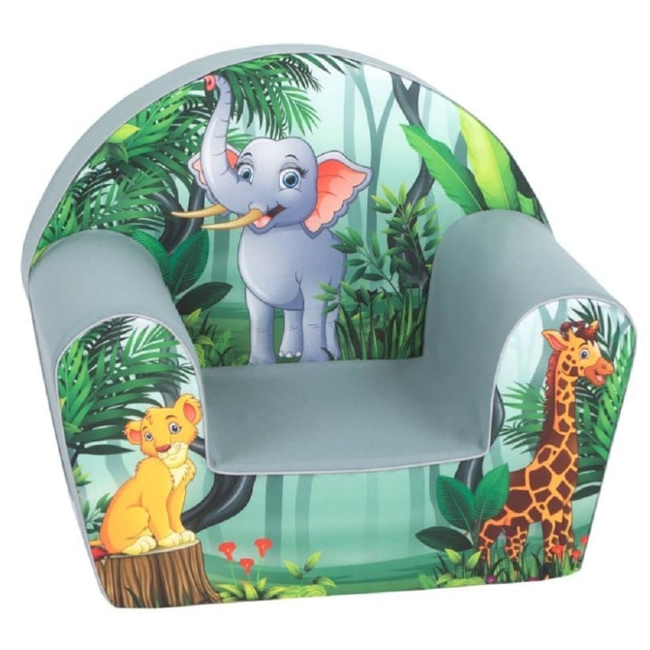Delsit Kindersessel für Kinder ab 9 Monaten 52x32x42 cm | kindersofa aus weichem Schaumstoff mit abn