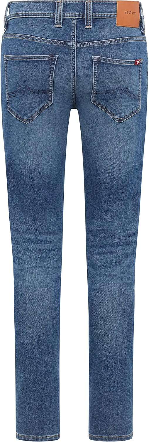 MUSTANG Herren Jeans Hose Style Oregon Slim 28W / 30L Blau, 28W / 30L Blau