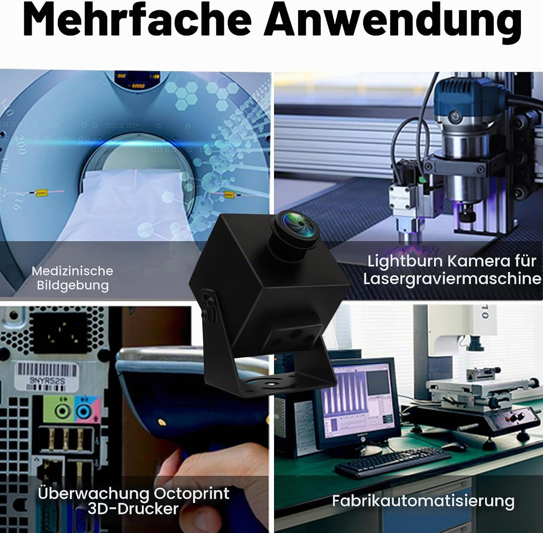 ELP 8K USB Kamera 48MP 6000P Ultra HD USB Webcam mit 200 Grad Weitwinkel Fischaugenobjektiv PC Compu