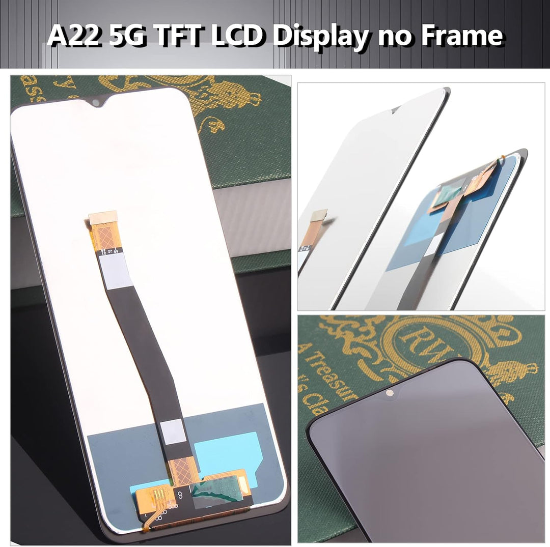YHX-OU 6,60 Zoll LCD Display für Samsung Galaxy A22 5G SM-A226B SM-A226B/DS SM-A226B/DSN LCD Bildsch