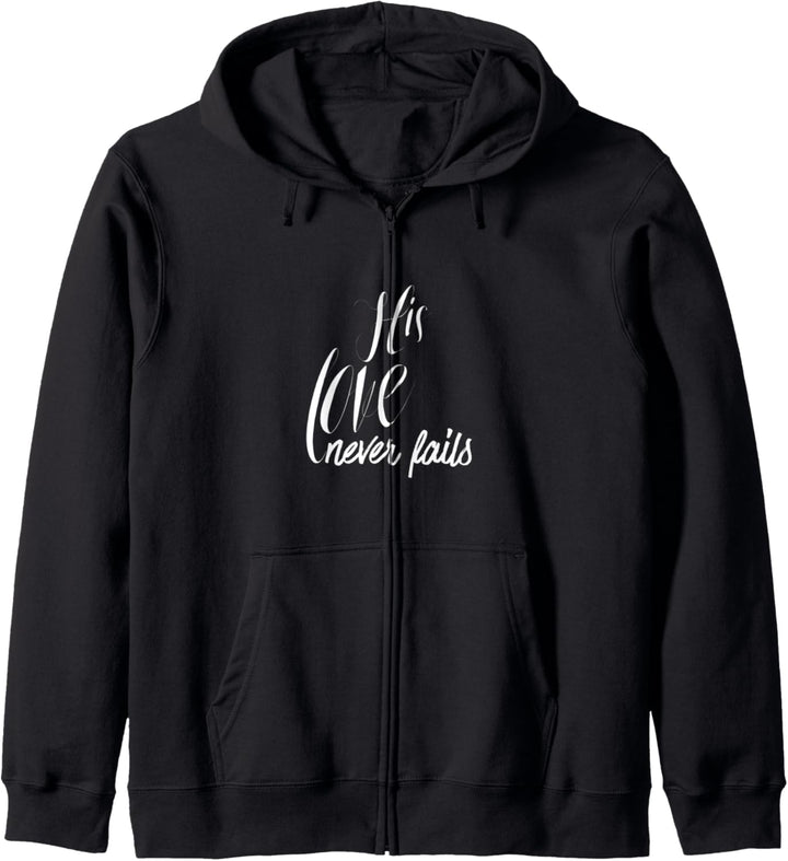 Easter His Love Never Fails Christian Faith John 3:16 Kapuzenjacke