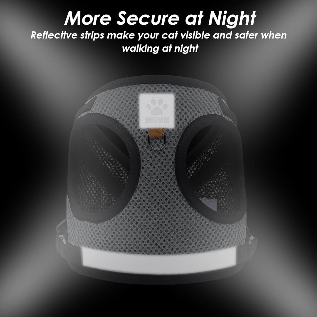 Katzen Geschirr Set mit Leine,Automatischem Katzengeschirr für Kleine Hunde mit 5 m/16,4 Fuss,Katzen