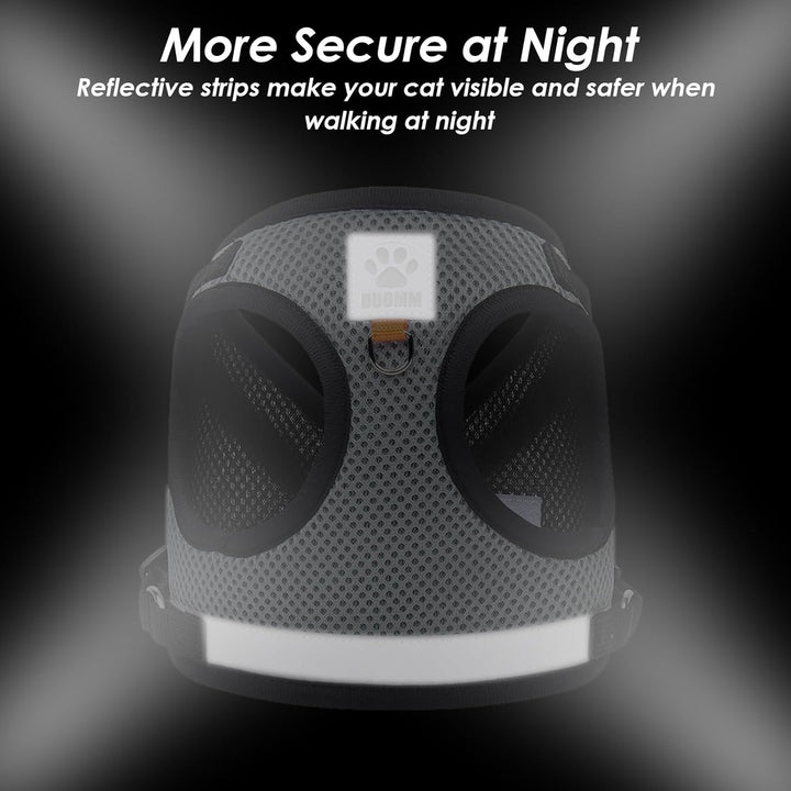 Katzen Geschirr Set mit Leine,Automatischem Katzengeschirr für Kleine Hunde mit 5 m/16,4 Fuss,Katzen