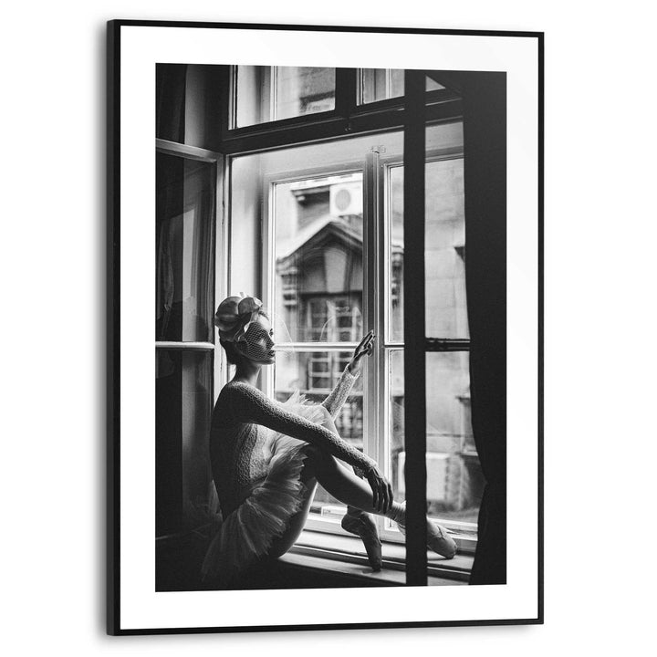 REINDERS Gerahmtes Bild, Ballerina, Teenager Zimmer, Bilder, Wanddeko, Room Decor, Holz, Schwarz-Wei