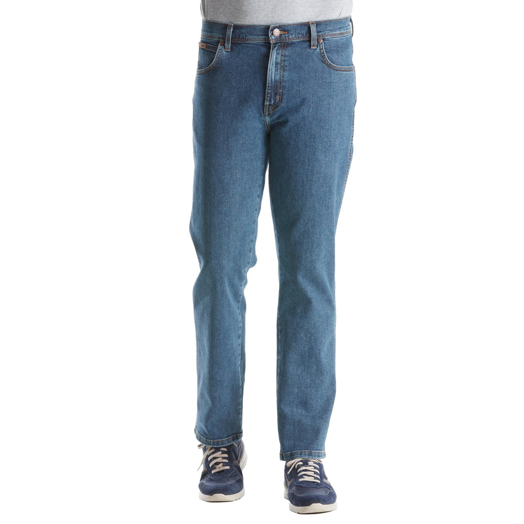 Wrangler Texas Stretch Regular Tapered Men's Jeans 31W / 34L Stonewash, 31W / 34L Stonewash