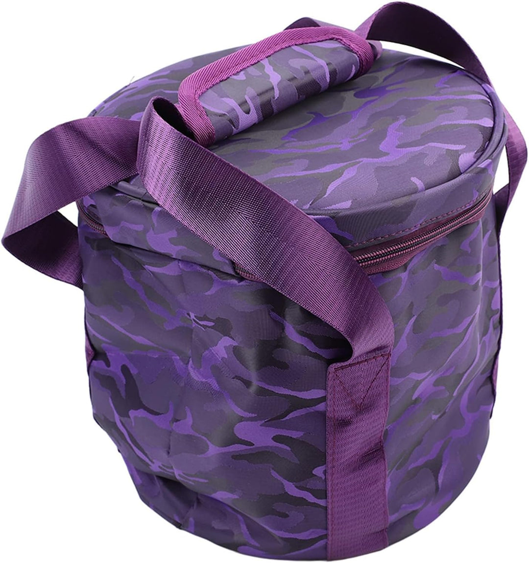 Musikschalen-Tasche, Klangschalen-Aufbewahrungstasche, Kristall-Klangschalen-Tragetasche mit 2 Ausse