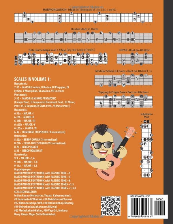UKULELE SCALES for Soprano, Concert, Tenor, and Baritone: Larr Scale System - Ukulele Scales, Volume