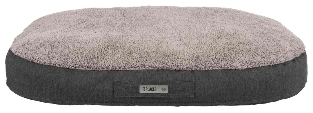 TRIXIE 36424 Vital Kissen Bendson, oval, 80 × 55 cm, dunkelgrau/hellgrau 55 x 80 x 14