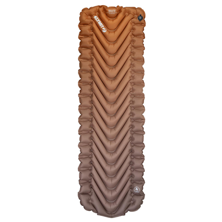 Klymit Isolierte statische V2 aufblasbare Isomatte, verbesserter Komfort, tragbar, Ultraleicht, einf