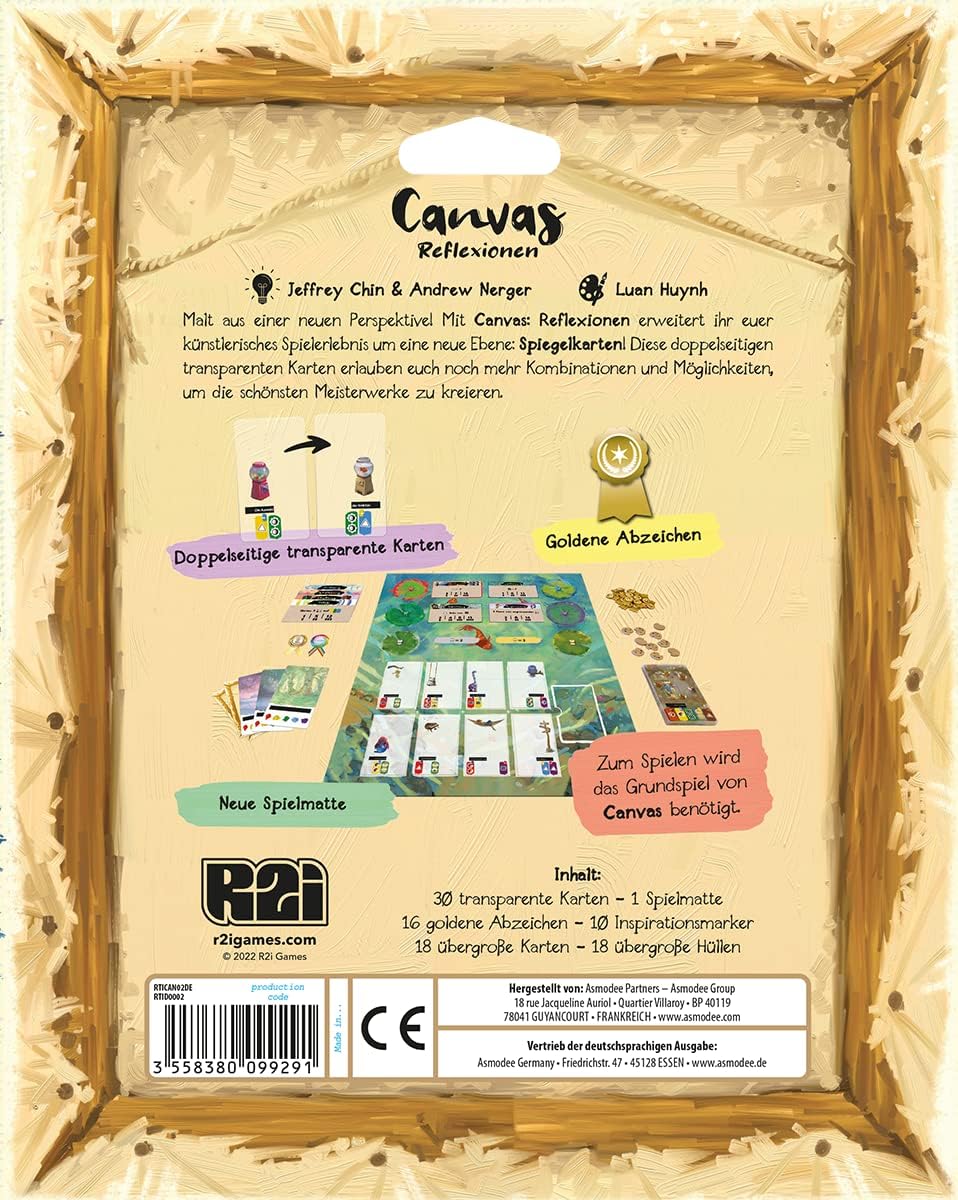 Road to Infamy, Canvas – Reflexionen, Erweiterung, Familienspiel, Strategiespiel, 1-5 Spieler, Ab 10