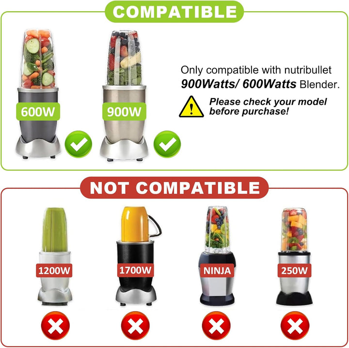 Ersatz Entsafter Klingen, grau, passend für Original NutriBullet 600 W/900 W Pro Extctor Blade Serie