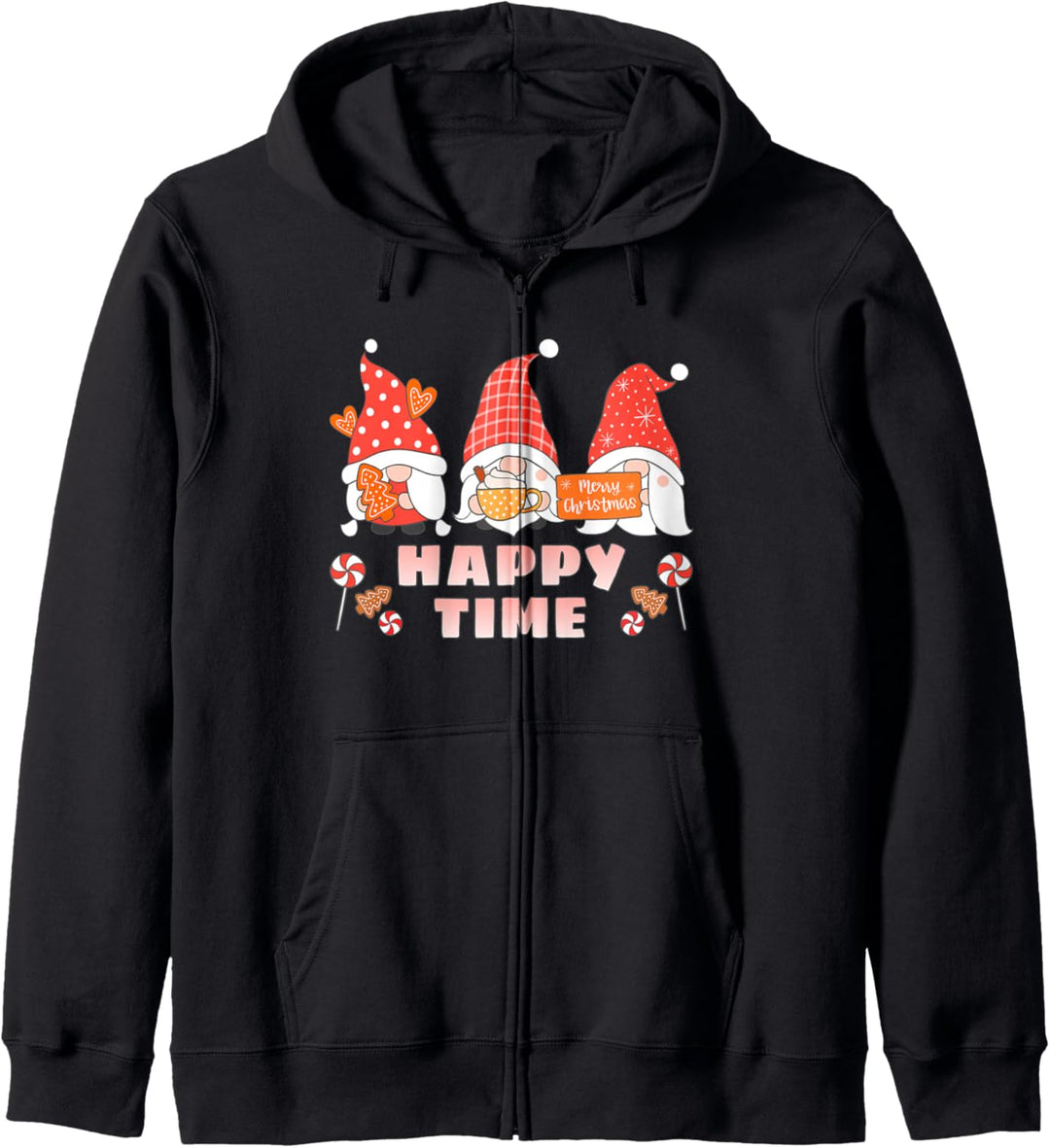 Weihnachtliche Wichtel, Happy Christmas Kapuzenjacke