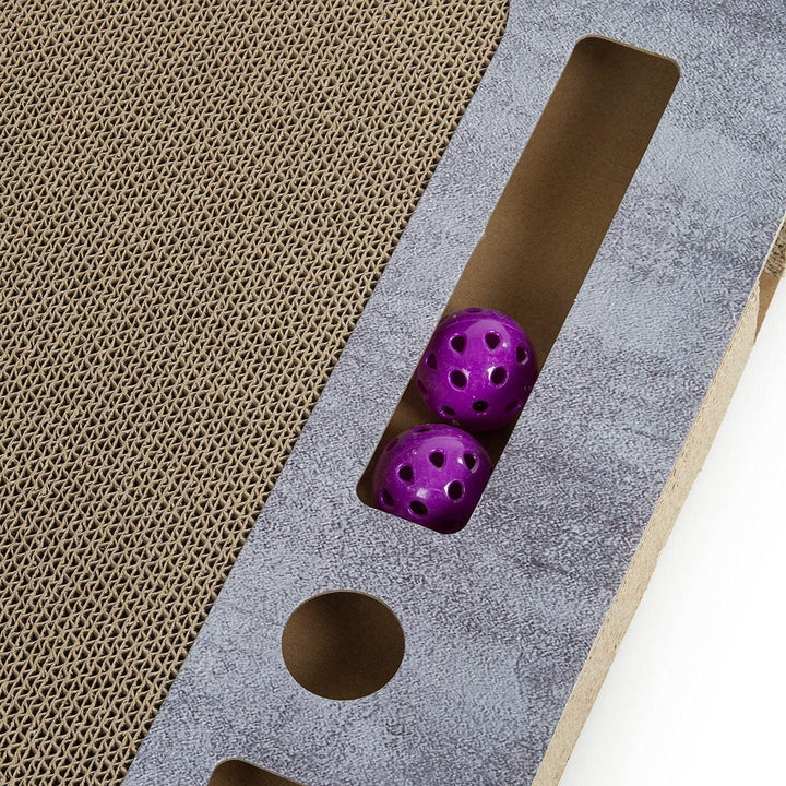 CanadianCat Company | XXL Katzenspielplatz ca. 85 x 54 x 5,8 cm mit integrierter Kratzpappe Katzensp