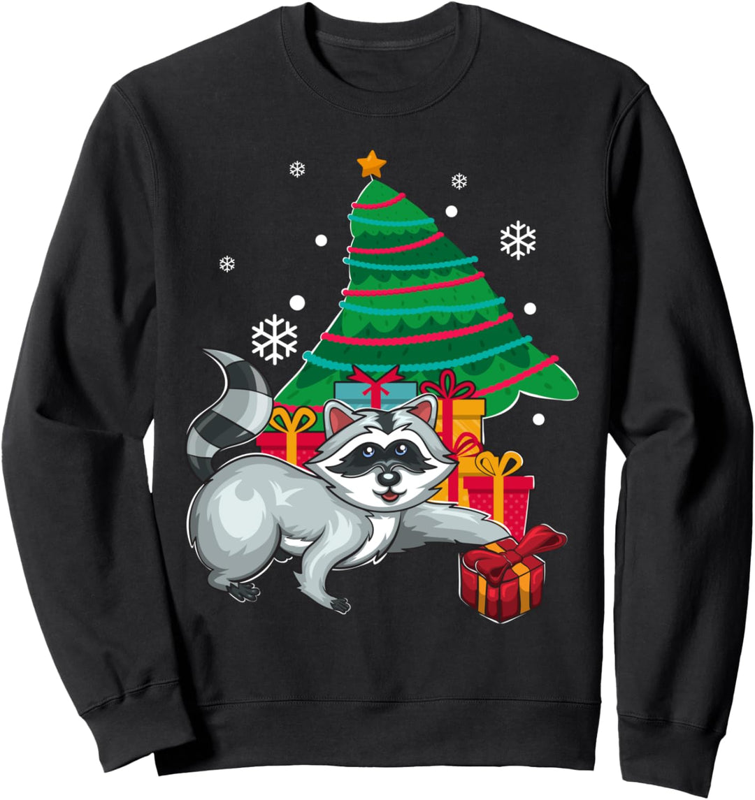 Weihnachten Waschbär Sweatshirt