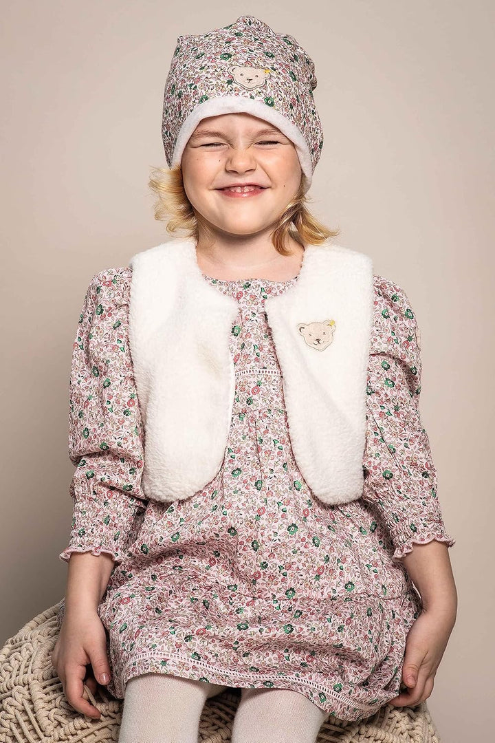 Steiff Mädchen Rüschen Blumenmuster Kleid 110 Barely Pink, 110 Barely Pink