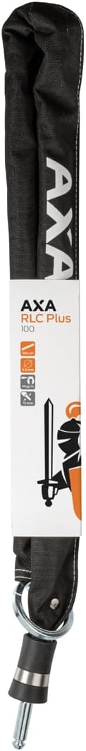 Allegion Netherland BV Unisex – Erwachsene Axa RLC+ 100/5,5 schwarz Einsteckkette, Mehrfarbig, 390mm