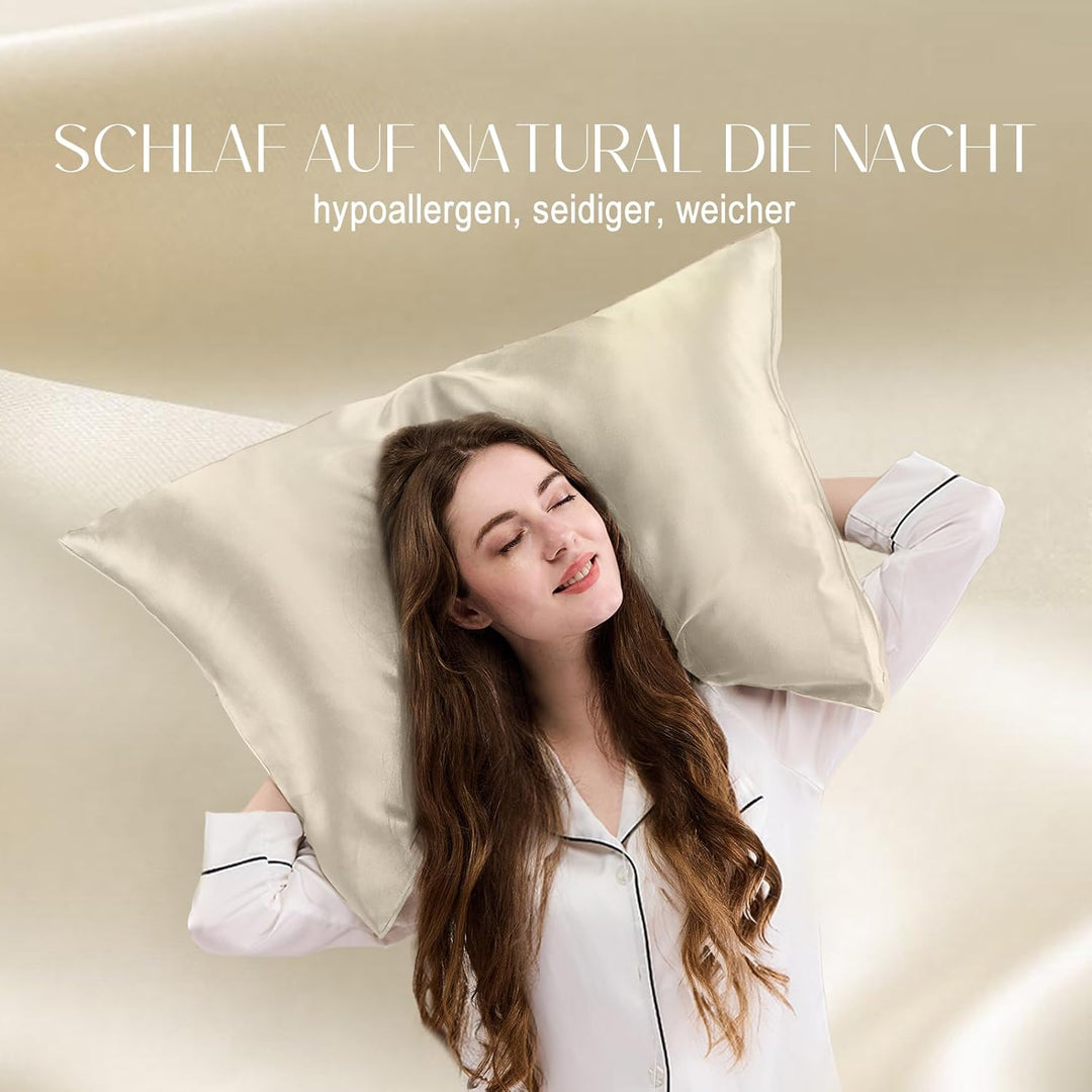 ZIMASILK Kissenbezug aus 100% Seide für Haare und Haut. Doppelseitige 19 Momme Reine Maulbeerseide K