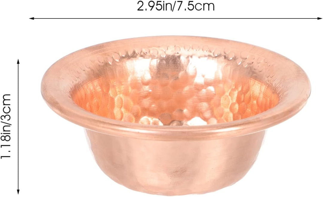 Beavorty 4stücke Kupfer Schale Buddhistisch Filigran Dekoration Wohnaccessoire Wasseropfer Schale Fü