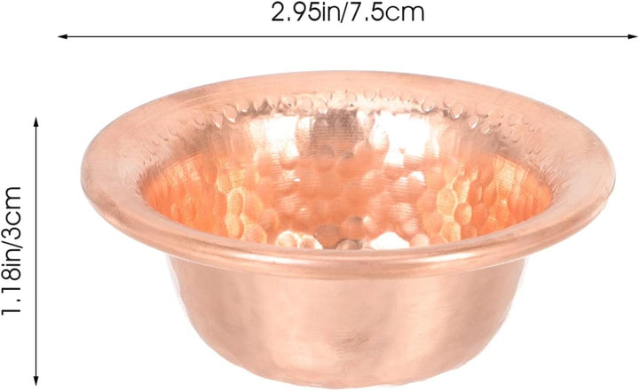 Beavorty 4stücke Kupfer Schale Buddhistisch Filigran Dekoration Wohnaccessoire Wasseropfer Schale Fü