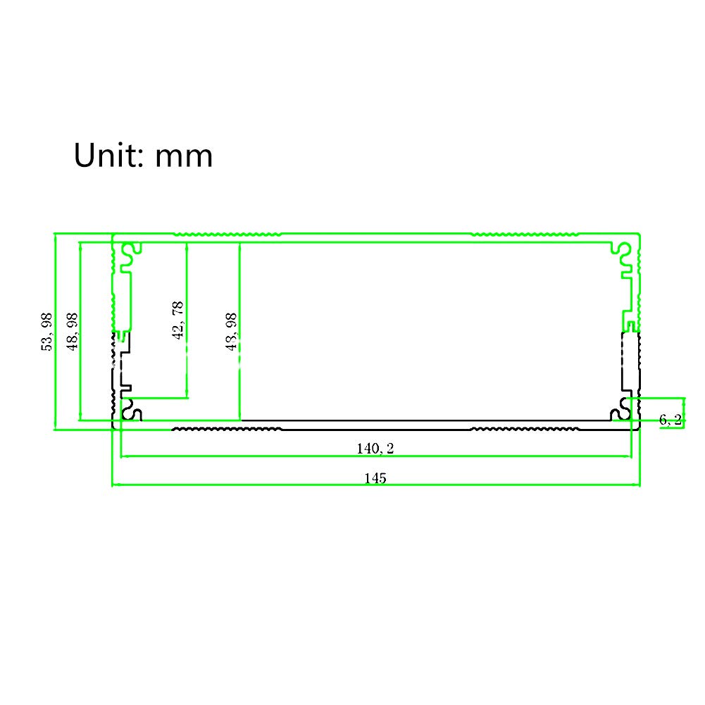Diy Elektronik Gehäuse Aluminium Projektbox für Die Wärmeableitung Aluminiumgehäuse Von Elektronisch
