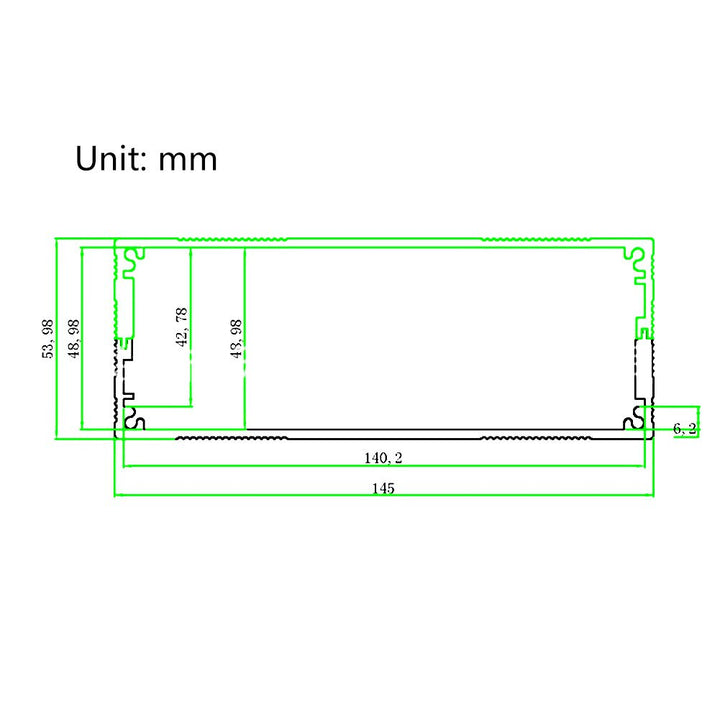 Diy Elektronik Gehäuse Aluminium Projektbox für Die Wärmeableitung Aluminiumgehäuse Von Elektronisch