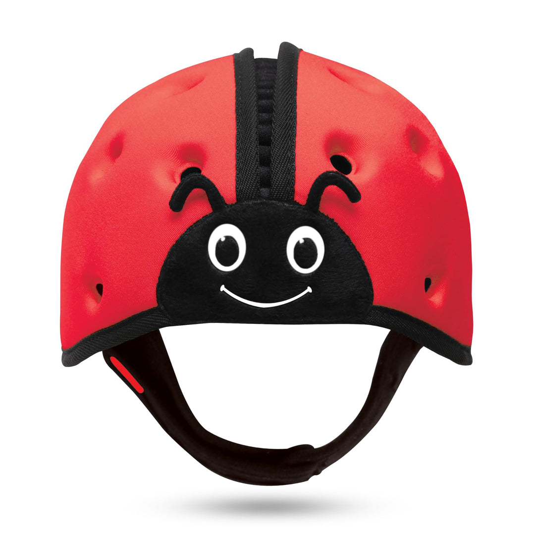 SHB001 Babyhelm Marienkäfer, Kopfschutz für Babys, rot, Marienkäfer