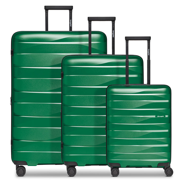 Koffer-Set 3-teilig |Hochwertiges Polypropylen-Material |mit Dehnfalte erweiterbares Koffer-Set Unis