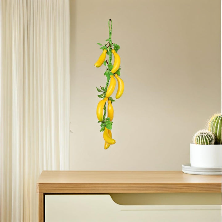 4 Stück Künstliche Bananen Hängespiesse - Simulierte Obstdekoration Für Fotografie Und Partys - Real
