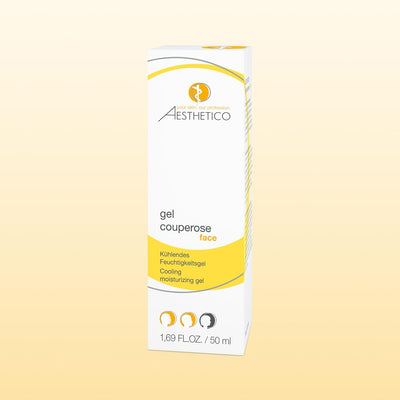 AESTHETICO gel couperose, 50 ml - Kühlendes Pflegegel zur Minderung von Rötungen bei Couperose und R