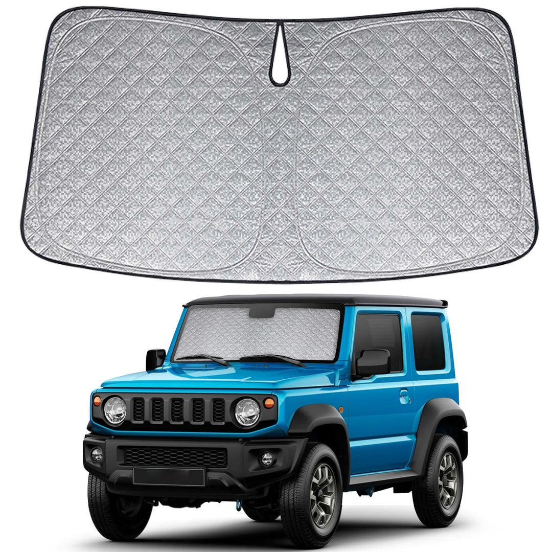 Auto Sonnenschutz Kompatibel mit Suzuki Jimny >2019 - Sonnenschutz Abdeckungen Frontscheibe Sonnensc